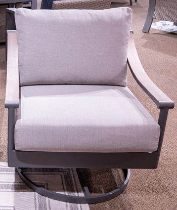 North Island - Gray - Swivel Lounge With Cushion