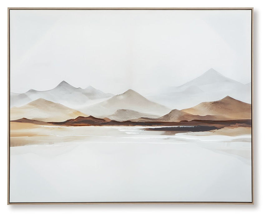 Karalen - White / Gray / Brown - Wall Art