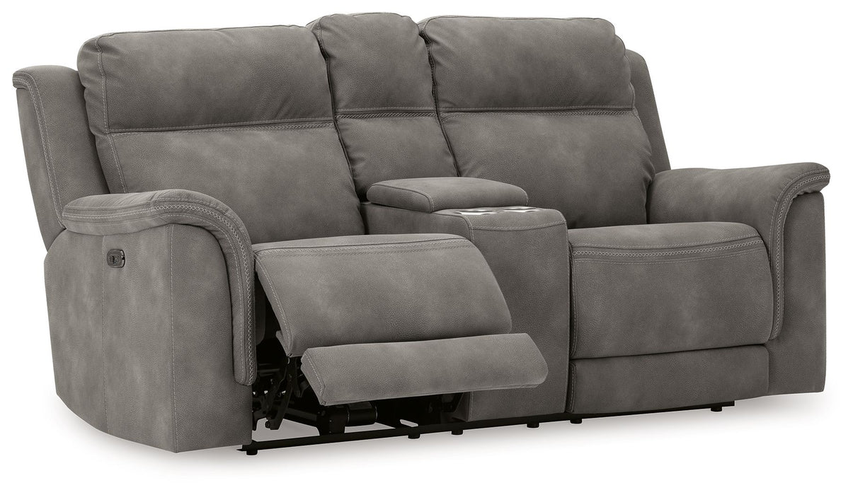 Next-Gen Durapella - Reclining Power Loveseat With Console
