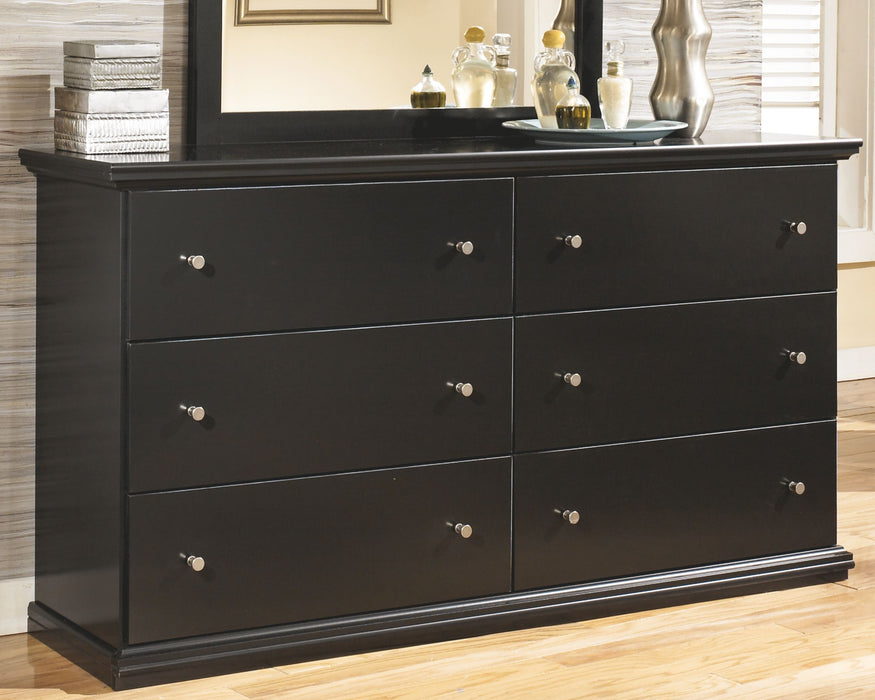 ashley furniture black dresser with mirror Zuraleus Black Dresser and Mirror