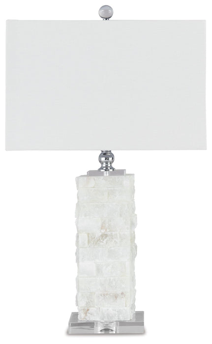 Malise - Alabaster Table Lamp  - White