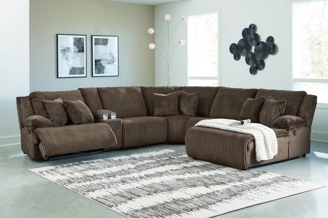 Top Tier - 6 Piece Reclining Sectional
