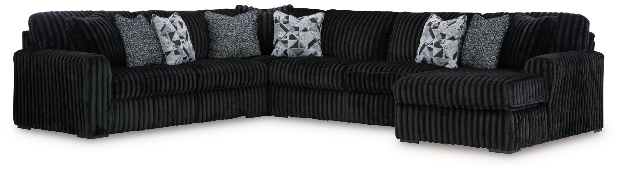 Midnight-Madness - 4 Piece Sectional