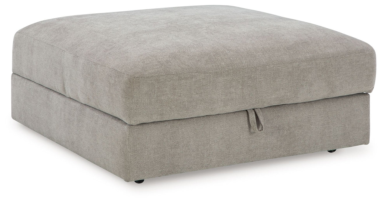 Aslan Court - 5 Pc. - 4-Piece Sofa Pit Sectional, Ottoman - Pebble