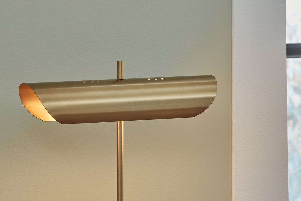 Rowleigh - Gold Finish / White - Marble Desk Lamp