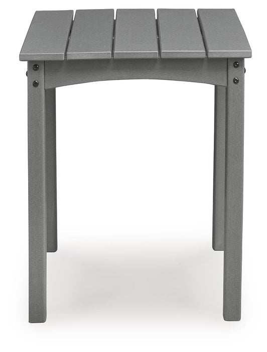 Lone View Bay - Square End Table - Gray