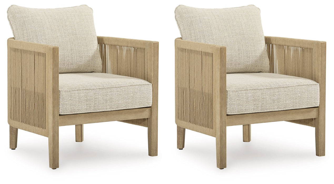 Cool Days - Lounge Chair With Cushion (Set of 2) - Beige