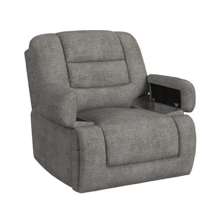 Odessa - P3 Recliner With Heat Massage, Zero Gravity, Memory Foam - Amount Gray