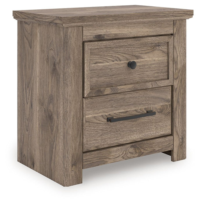 Rusticott - Two Drawer Night Stand - Brown