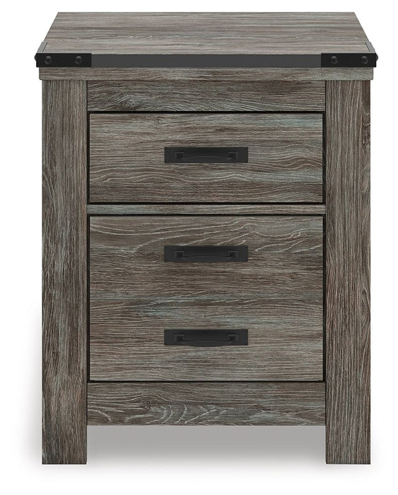 Frandern - Gray - Two Drawer Night Stand