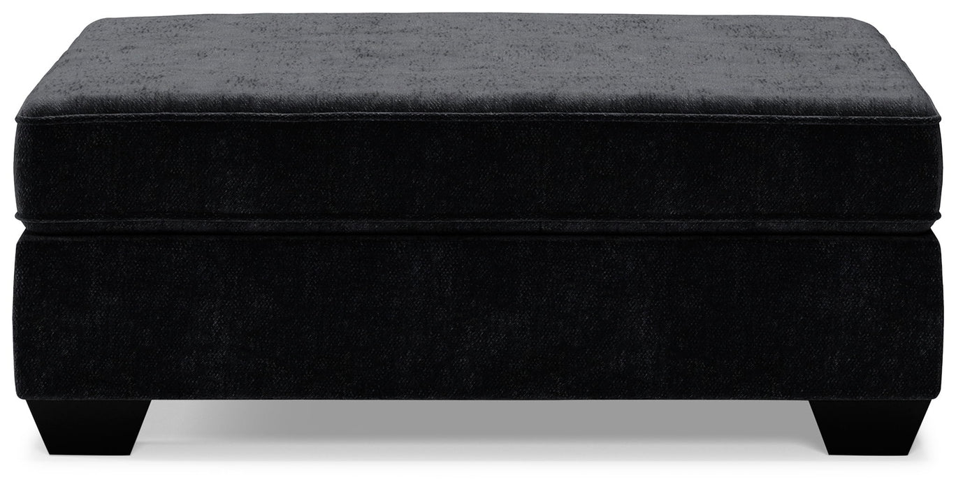 Lavernett - Oversized Accent Ottoman - Charcoal