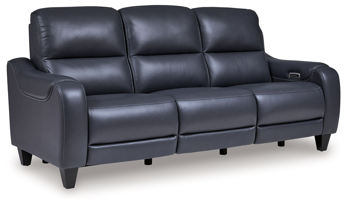 Mercomatic - Power Reclining Sofa With Adj Headrest