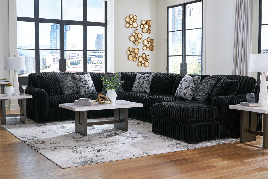 Midnight-Madness - 4 Piece Sectional