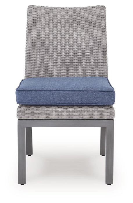 Dillon Beach - Side Chair With Cushion (Set of 2) - Blue / Gray