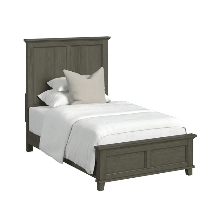 Canterbury - Twin Panel 5 Piece Bedroom Set - Gray