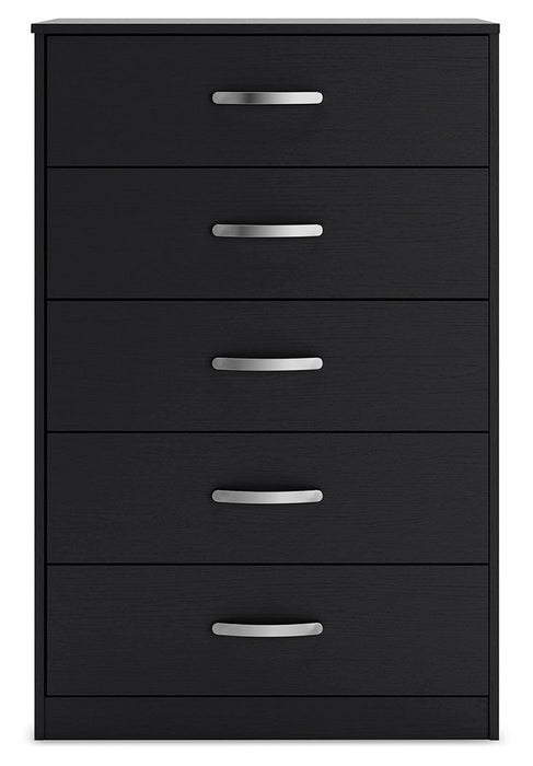 Finch - Five Drawer Chest - 46" Height - Black