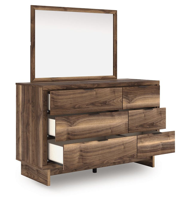 Chirason - 3 Pc. - Full Panel Storage Bed, Dresser And Mirror - Brown