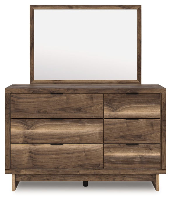 Chirason - 3 Pc. - Full Panel Storage Bed, Dresser And Mirror - Brown