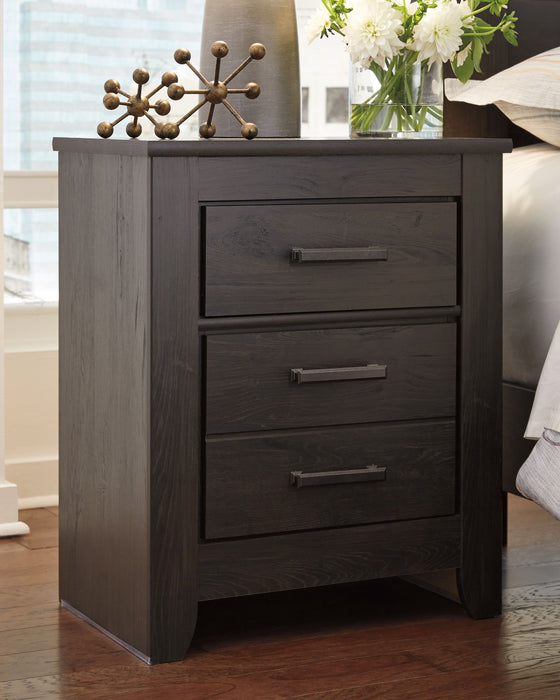 Brinxton - Charcoal - Two Drawer Night Stand