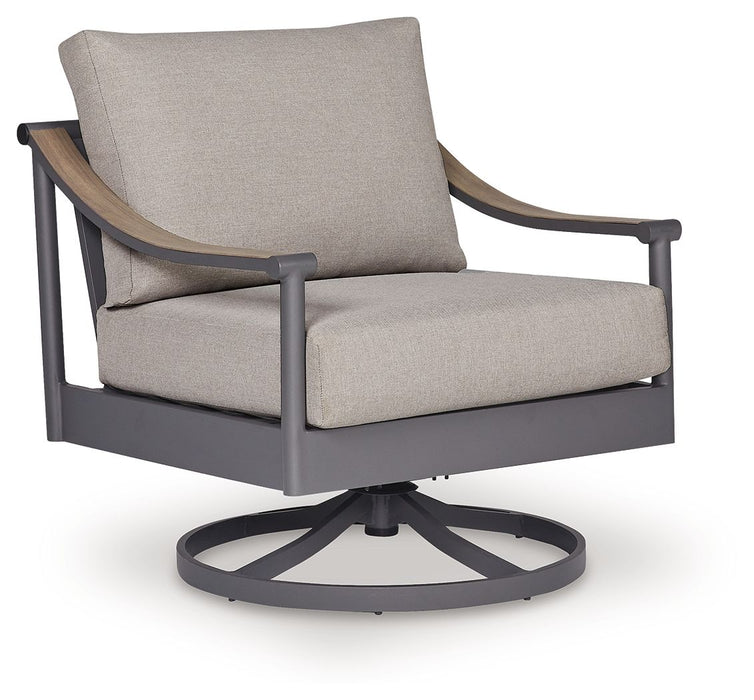 North Island - Swivel Lounge With Cushion - Gray