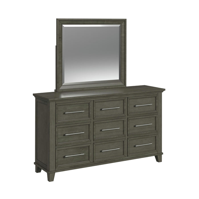 Canterbury - Twin Panel 5 Piece Bedroom Set - Gray
