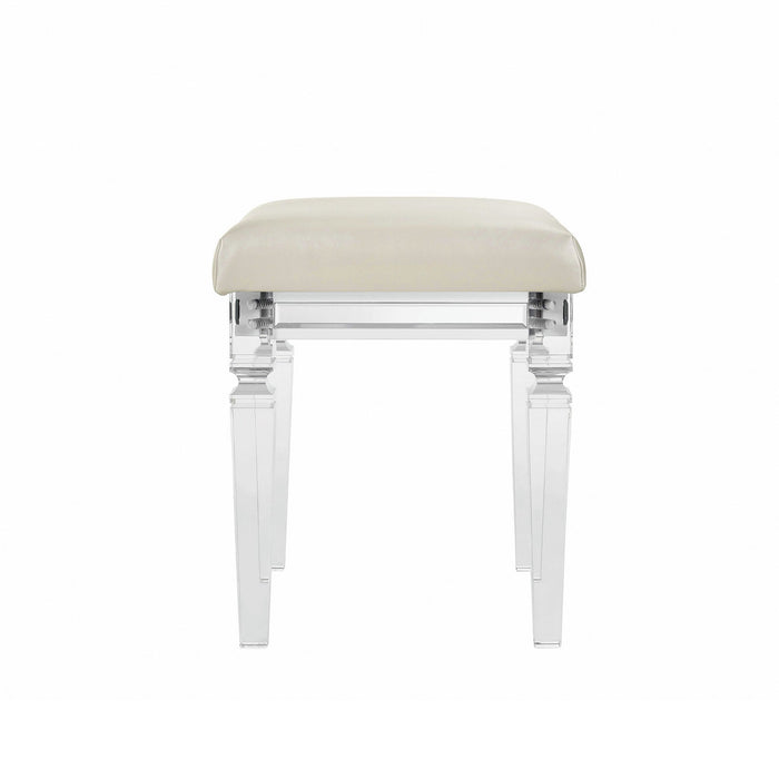 Twenty Nine - Vanity Stool With Acrylic Leg