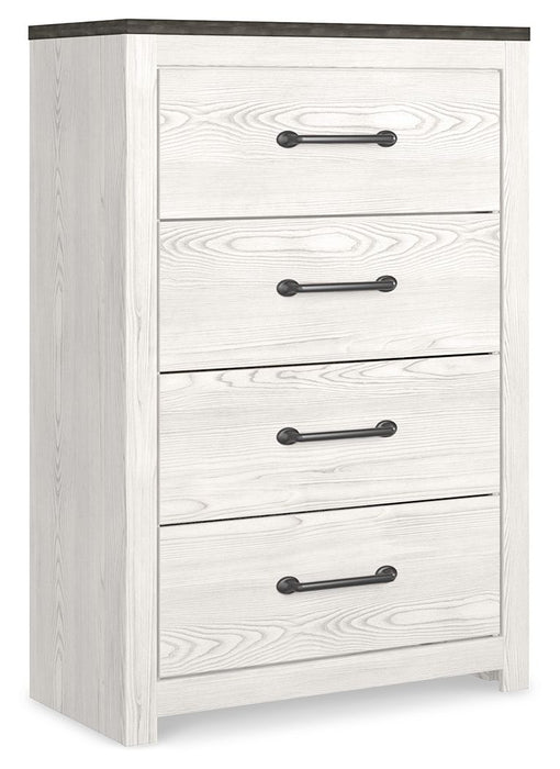 Gerridan - Four Drawer Chest - White / Gray
