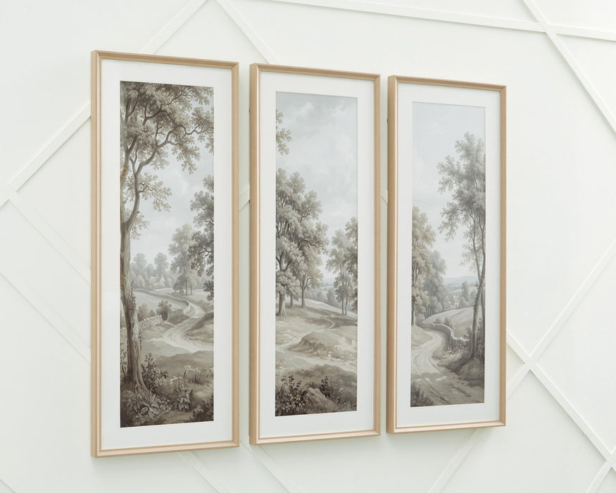 Dixonburg - Wall Art Set (Set of 3) - Taupe / Gray