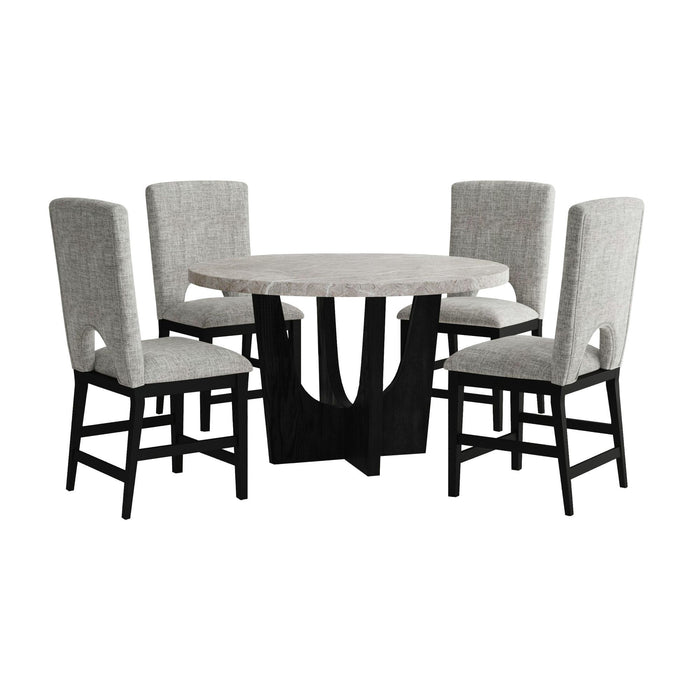 Oregon - 5 Piece Counter Height Dining Set (Round Counter Table And Four Chairs)