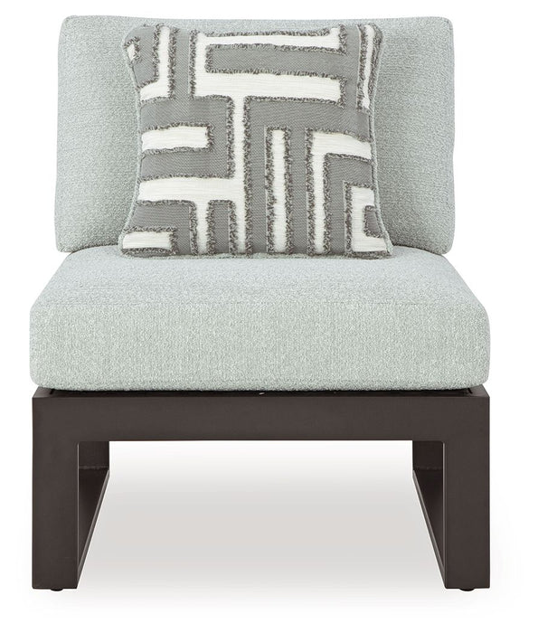 Beachloft - 5-Piece Outdoor Sectional - Black / Gray