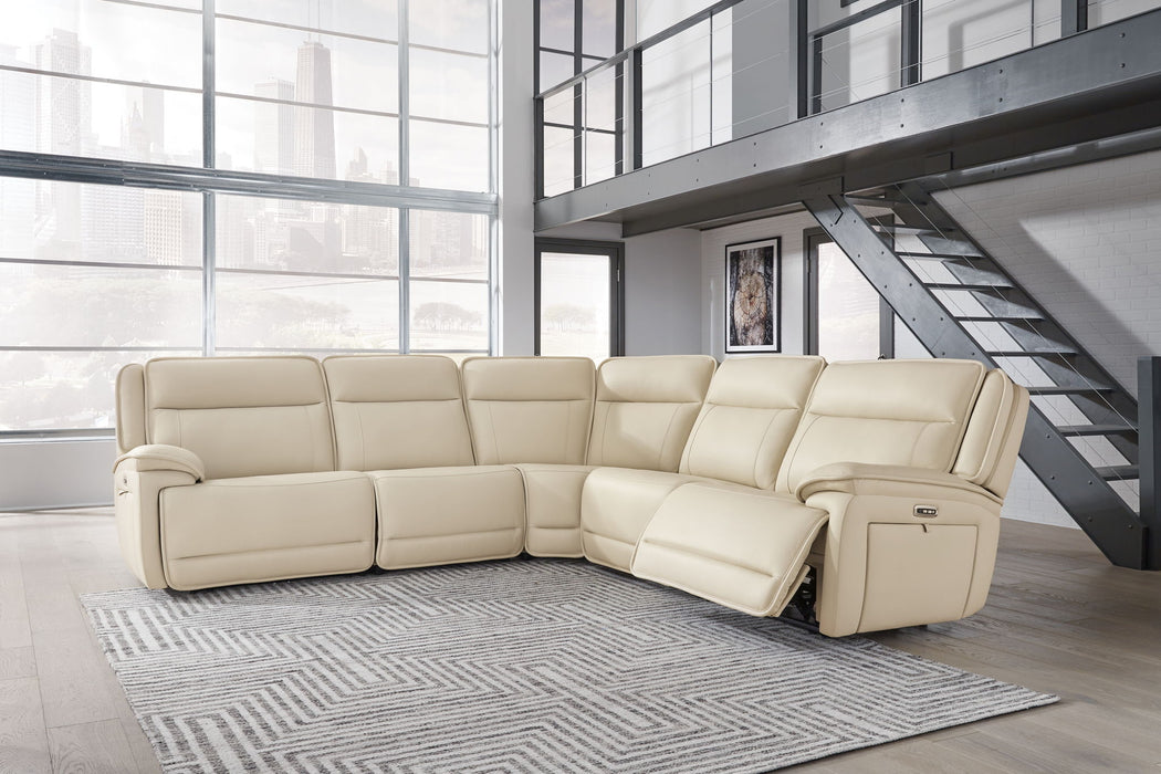 Double Deal - 5 Piece Reclining Sectional