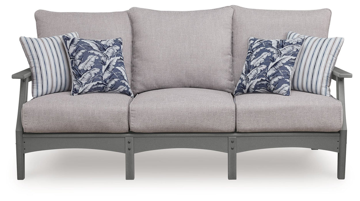 Lone View Bay - Sofa With Cushion - Gray