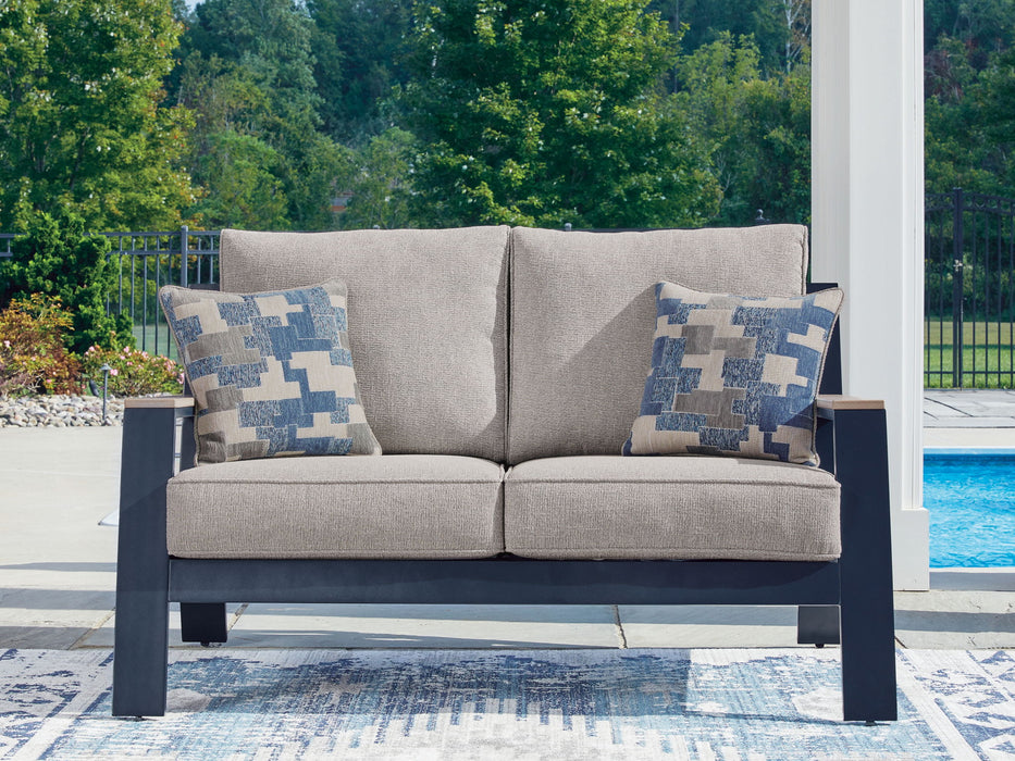Mabry Shores - Loveseat With Cushion - Blue