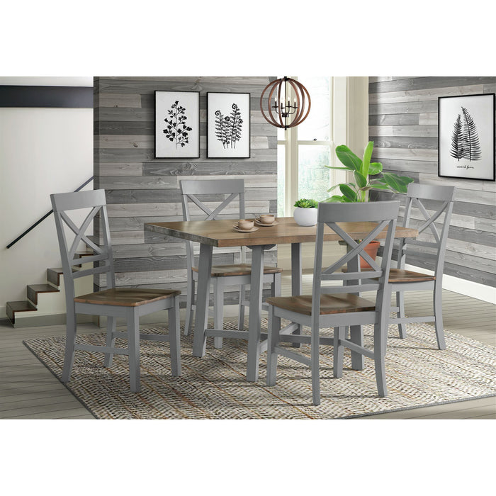 El Paso - 5 Piece Standard Height Dining Set-Table & Four Chairs - White