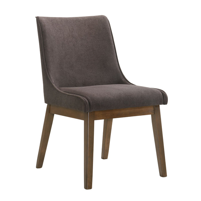 Razor - Standard Height Arm Chair (Set of 2) - Walnut