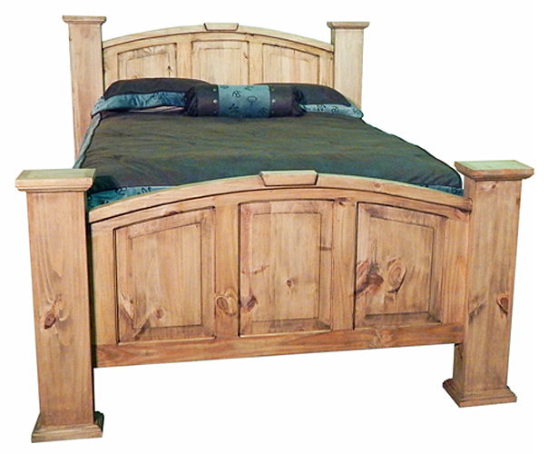 Rustic Queen Mansion Bed