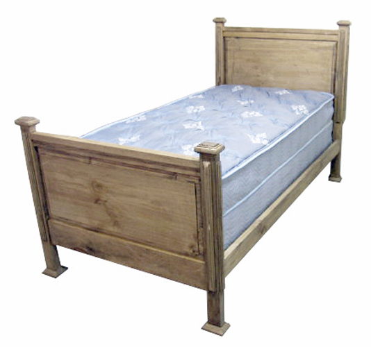 Rustic Dakota Twin Panel Bed
