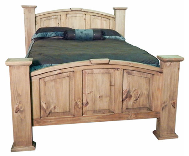 Rustic King Mansion Bed