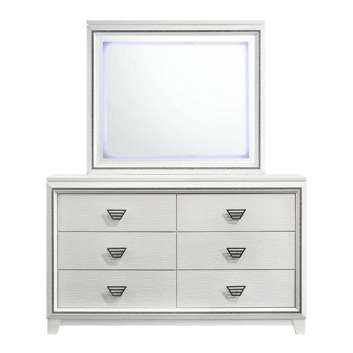 Moondance - Dresser & LED Mirror White