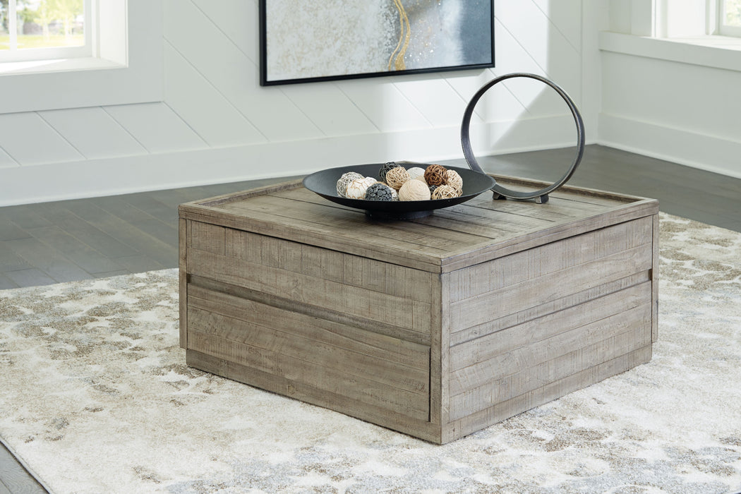 Krystanza - Weathered Gray - Lift Top Cocktail Table
