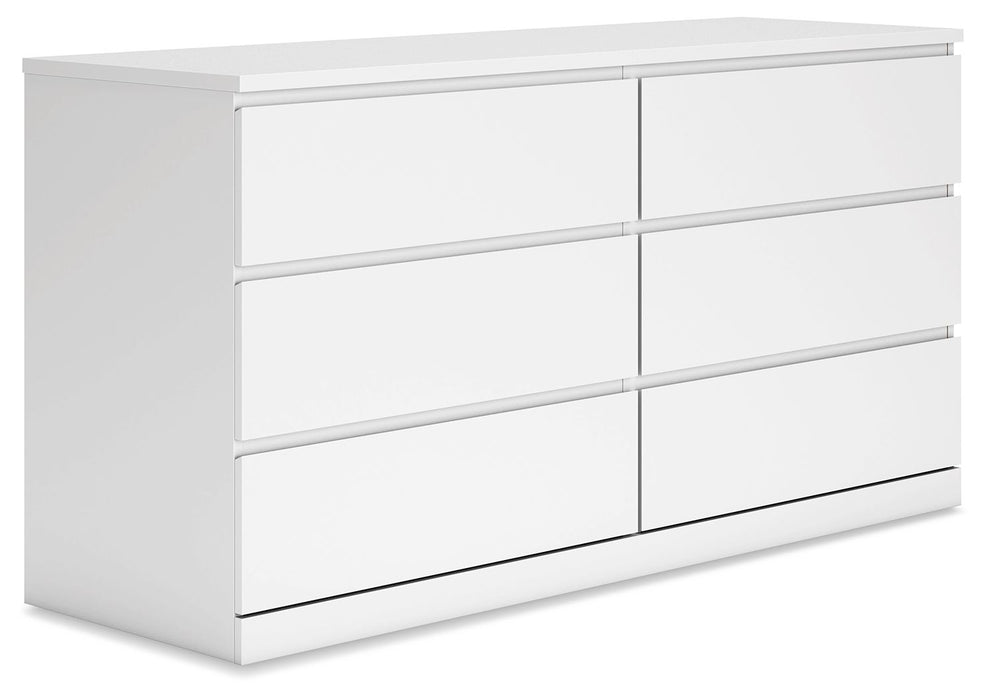 Onita - White - Six Drawer Dresser