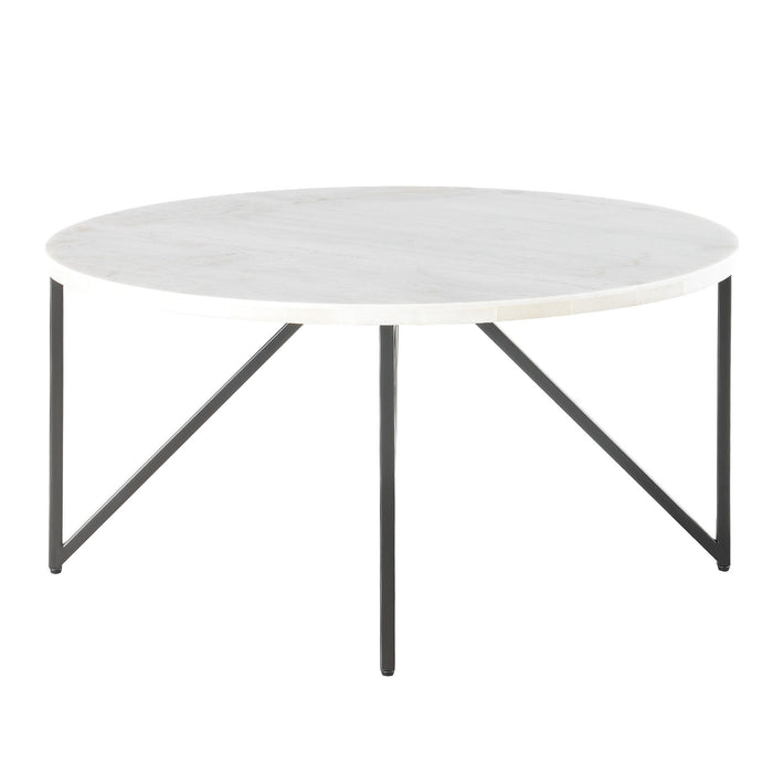 Cedric - Round Coffee Table - Black - 36"