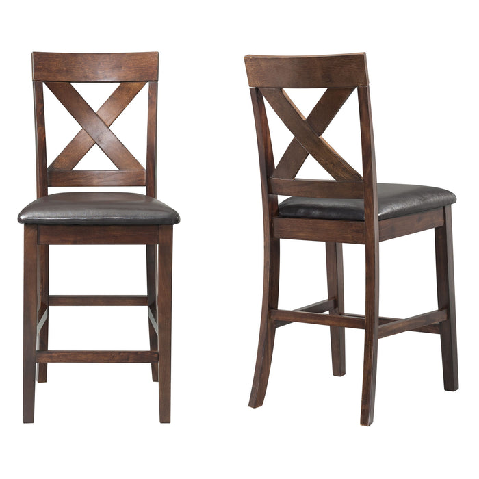 Alex - Counter Side Chair With Pu (Set of 2)