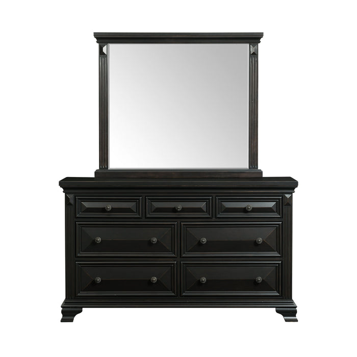 Calloway - 7-Drawer Dresser With Mirror Set