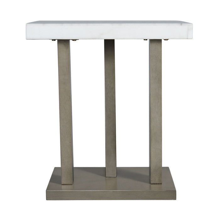Greta - Square End Table - Gray