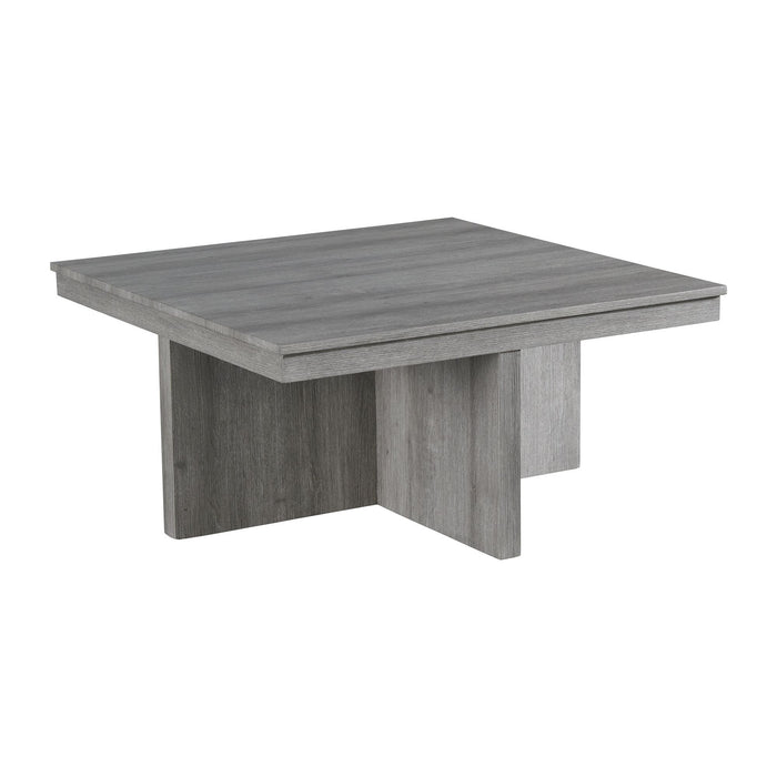 Uster - 2 Piece Occasional Set, Coffee Table & End Table - Light Grey